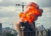 explosão em obra da Sabesp
