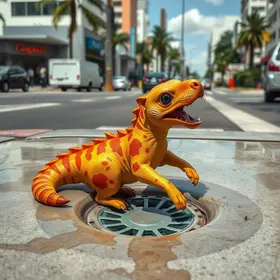 animal apareceu no ralo da pia