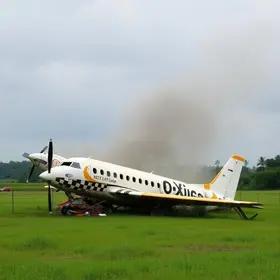 avião caiu na zona rural