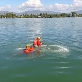 resgate no Lago de Palmas