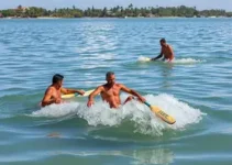 banhista salvo por pescadores