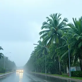 chuva rápida em Palmas